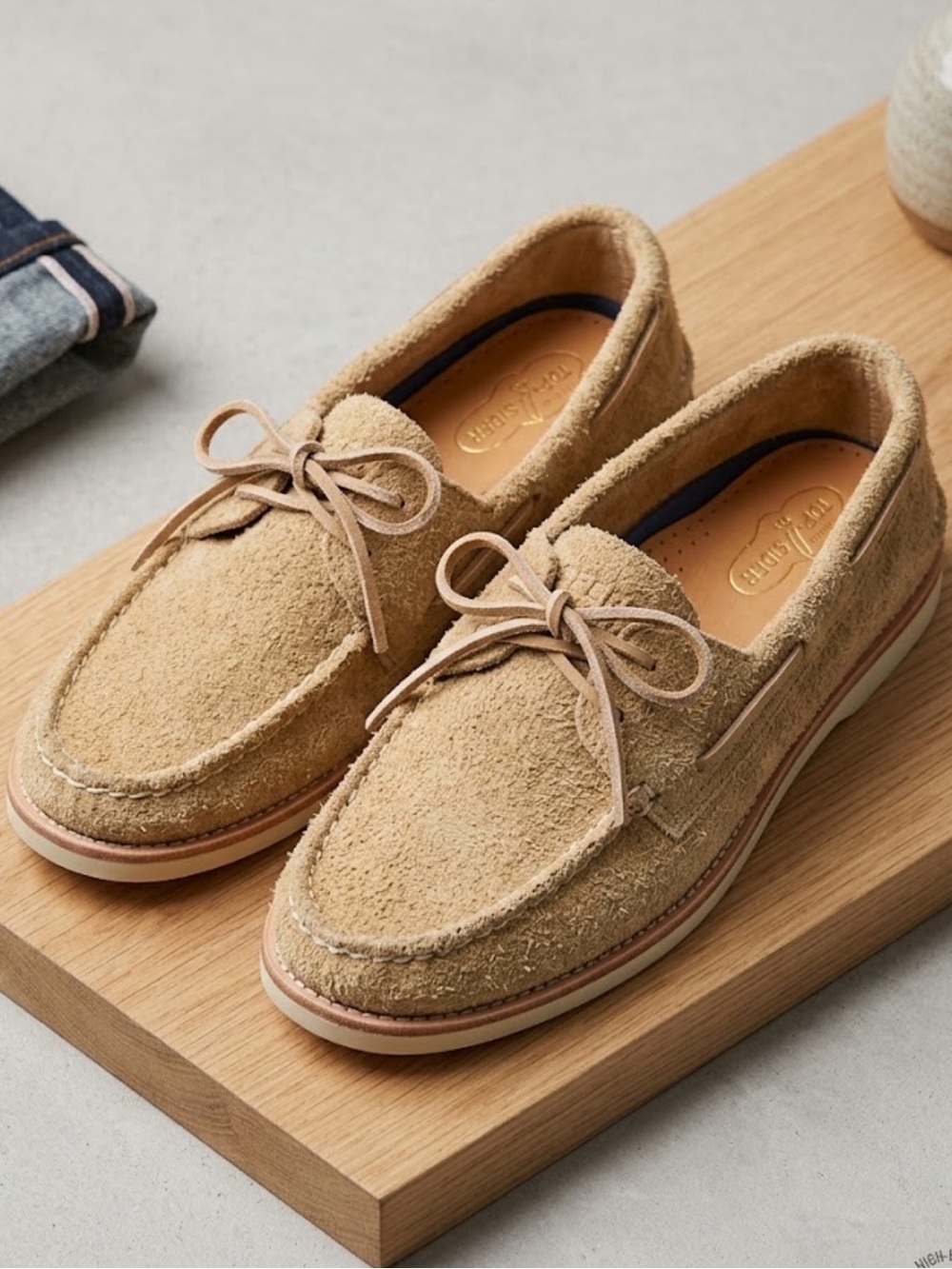 NEW Sperry Top-Sider Men’s Size 11 Tan Suede Boat Shoes Authentic